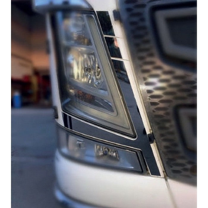 Декорация от неръждаема стомана за предни фарове за Volvo FH4, 2013+