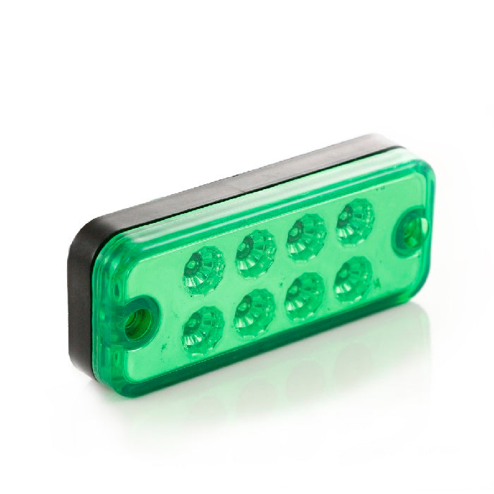 Зелен LED габарит 24V, диодна светлина с 8 диода