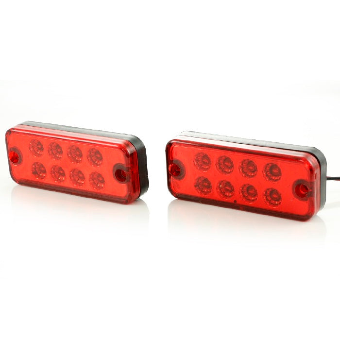 Червен LED габарит 24V, диодна светлина с 8 диода