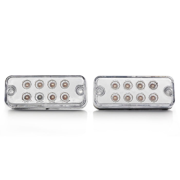 Бял LED габарит 24V, диодна светлина с 8 диода