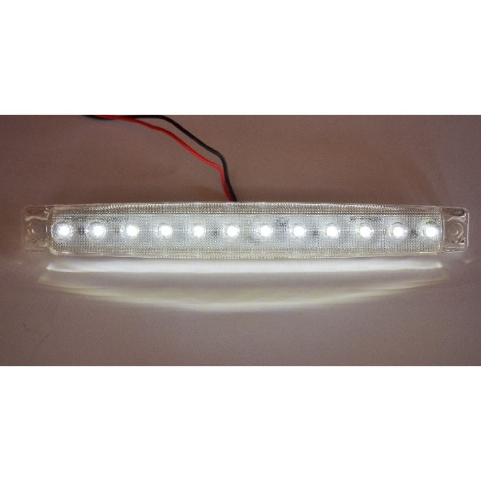 Бял LED габарит с 12 диода бяла светлина, 12V