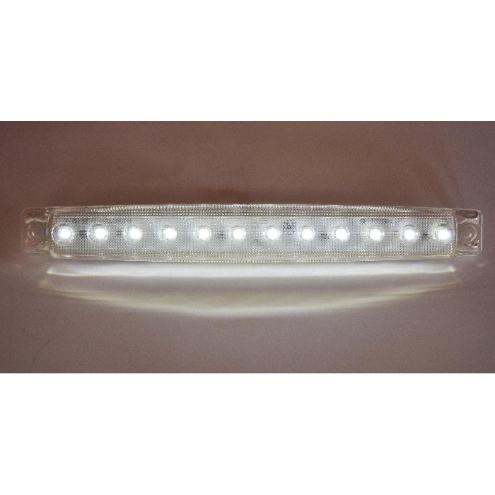 Бял LED габарит с 12 диода бяла светлина, 12V