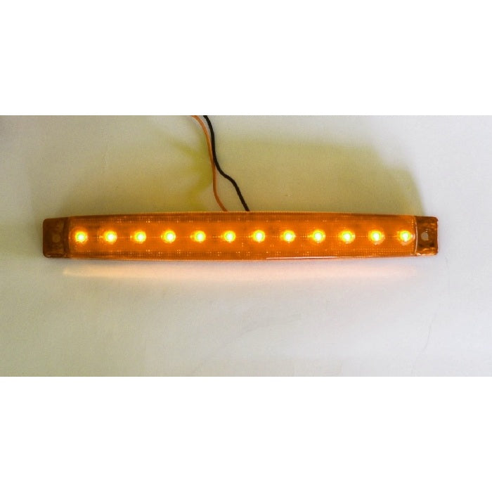 Жълт LED габарит с 12 диода, 24V