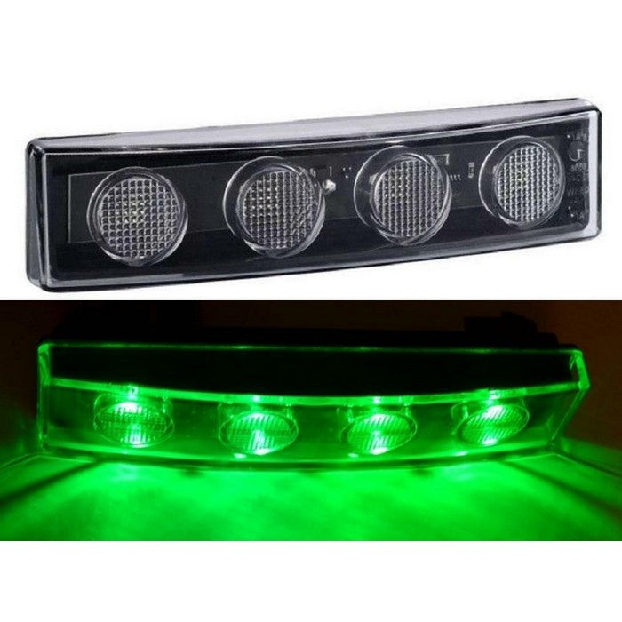 LED габарит за таван за Scania R/P/G, зелен