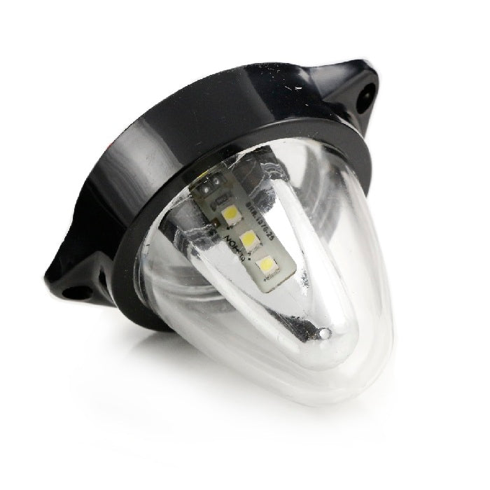 Бял LED габарит с 12 SMD диода - въртяща светлина 24V