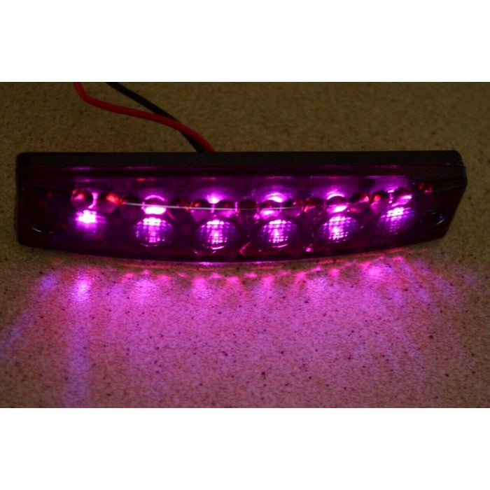 Виолетов LED габарит, 12V с единична функция за универсална употреба