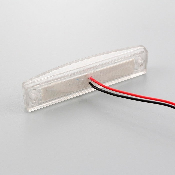 Бял LED габарит, 12V с единична функция за универсална употреба