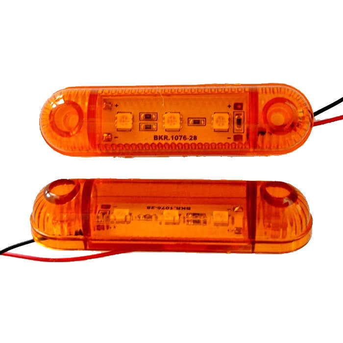 Диоден габарит жълт, 12V с 3 SMD LED