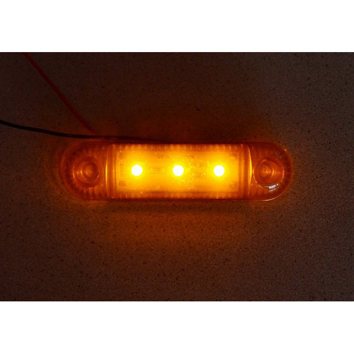 Диоден габарит жълт, 12V с 3 SMD LED