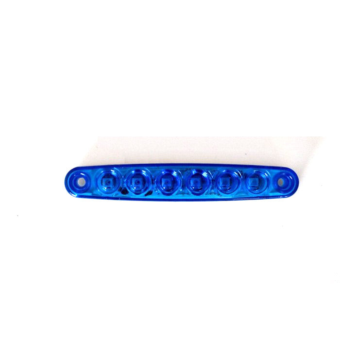 LED габарит, светлина тънка синя, 12V с 6 SMD LED
