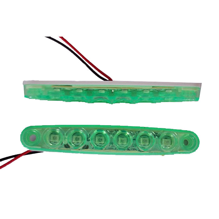 LED габарит, светлина тънка зелена, 24V с 6 SMD LED