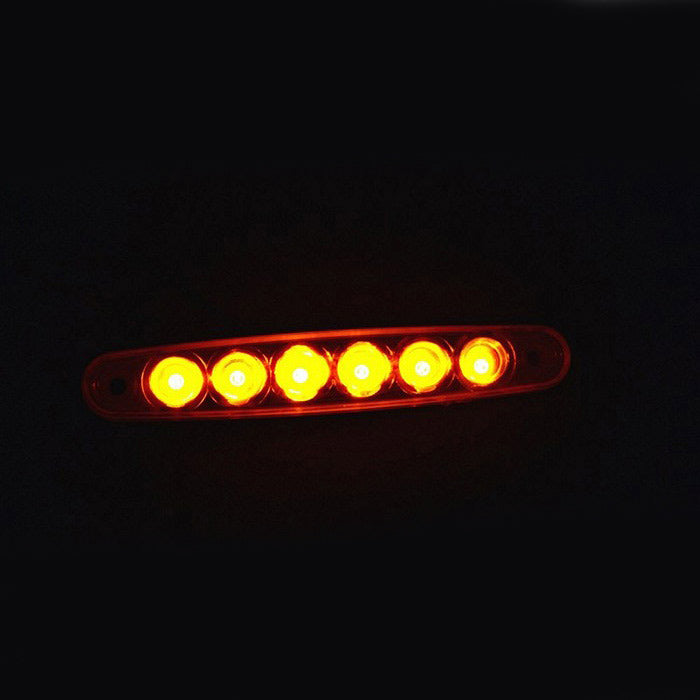 LED габарит, светлина тънка жълта, 24V с 6 SMD LED