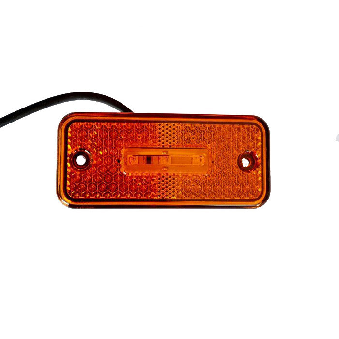 Диоден габарит висящ с гума, жълт 12V с 2 SMD LED