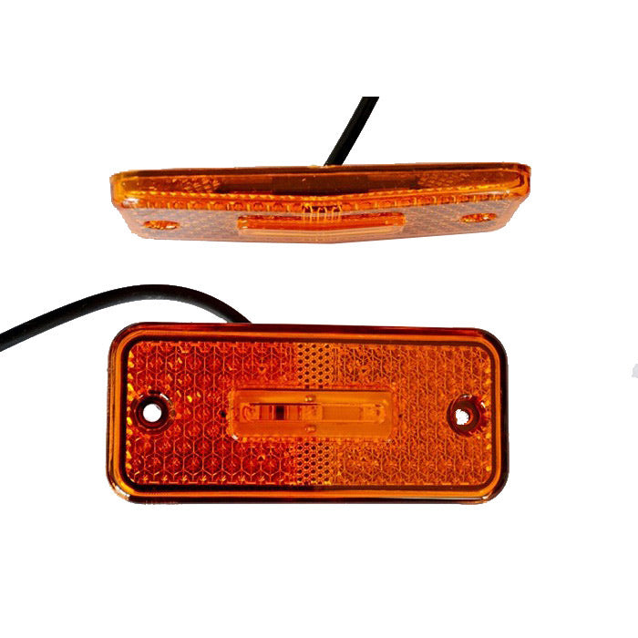 Диоден габарит висящ с гума жълт, 24V с 2 SMD LED