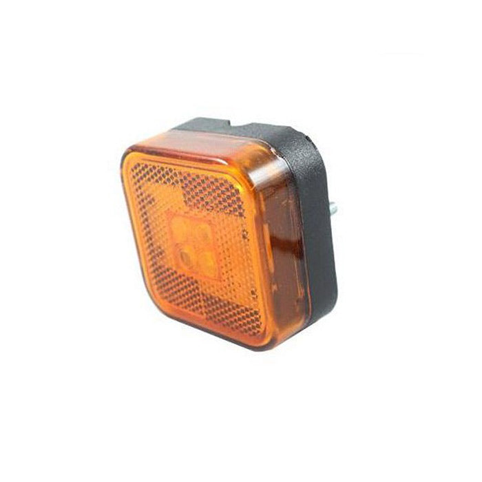 LED габарит квадрат 12-24V с 4 SMD диода, 12-24V - жълт