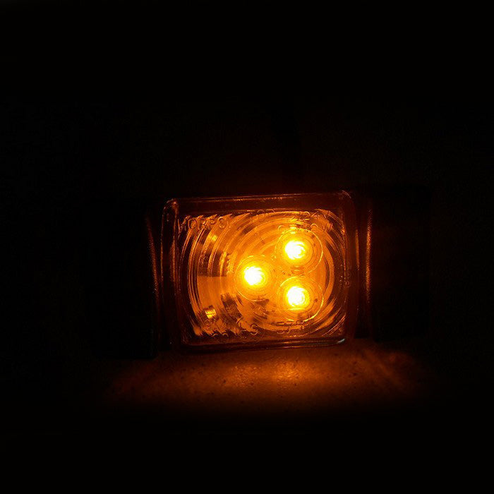 LED габарит с 3 SMD диода жълт, 12-24V