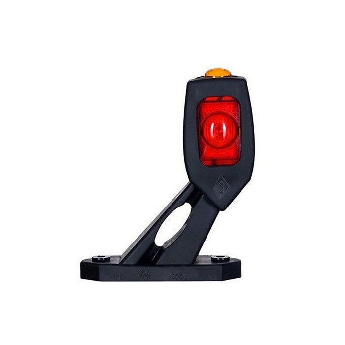 LED рогче косо, късо жълто/бяло/червено, ляво - 12-24V