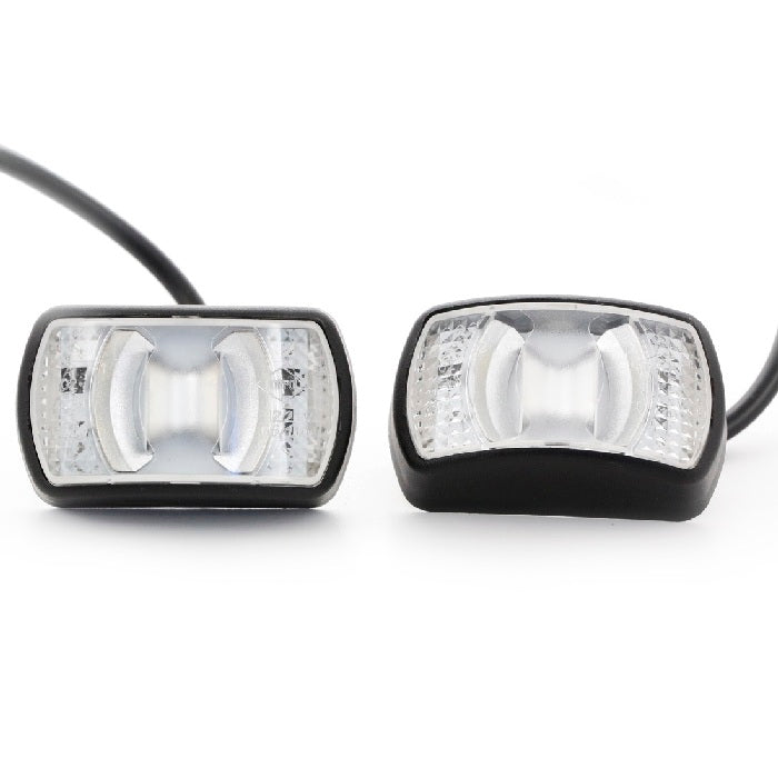 LED габарит с рефлектор, бял с 4 SMD диода, 12/24V