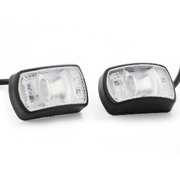 LED габарит с рефлектор, бял с 4 SMD диода, 12/24V