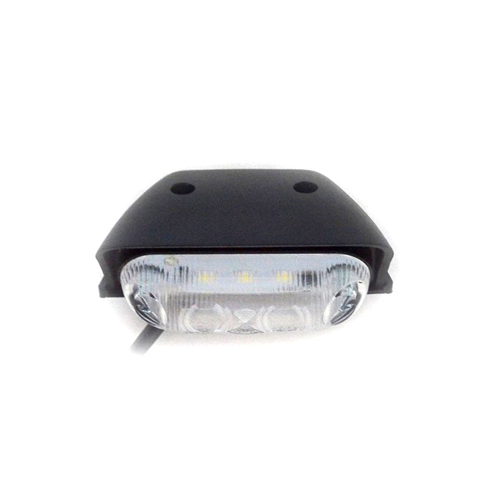 LED габарит овал, напречен монтаж, бял - 12-24V