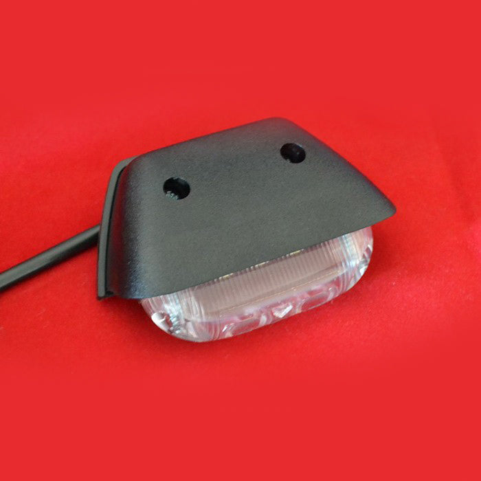 LED габарит овал, напречен монтаж, бял - 12-24V