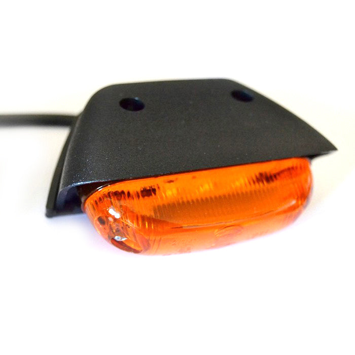 LED габарит овал, напречен монтаж, жълт - 12-24V