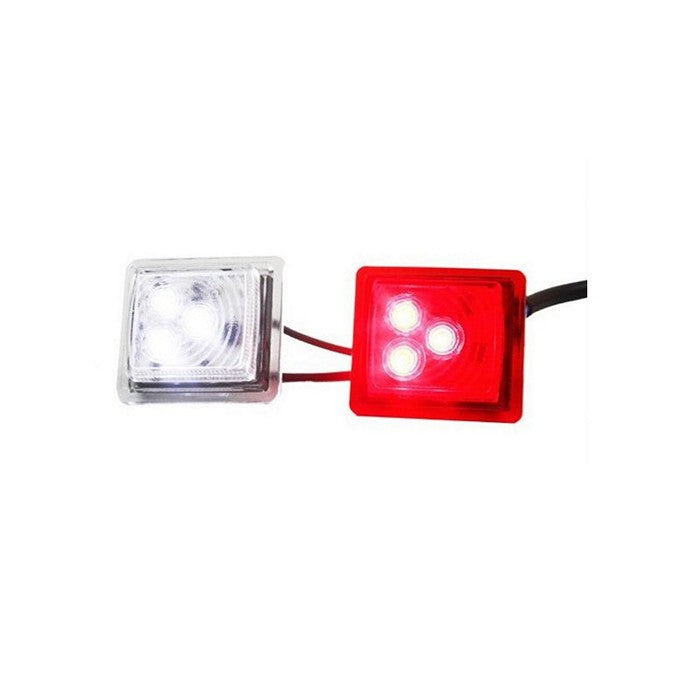 LED елементи за вграждане, червено-бяло 12-24V
