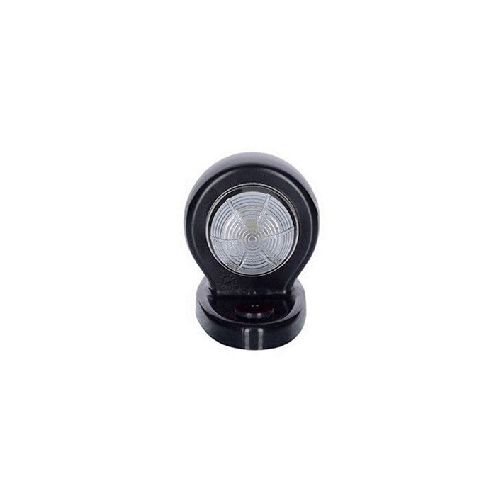LED рогче късо, бяло/червено - 12-24V