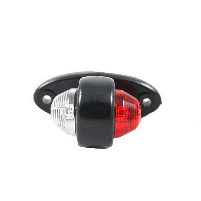 LED рогче късо, бяло/червено - 12-24V