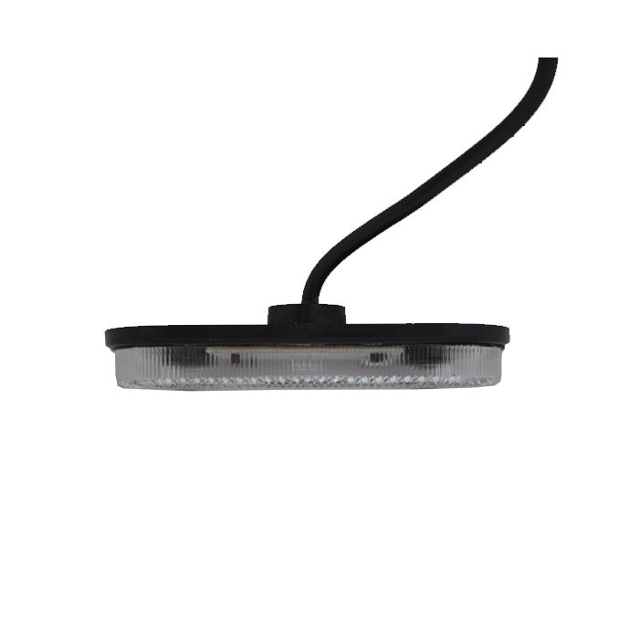 Бял LED габарит с 1 диод овал, 12-24V