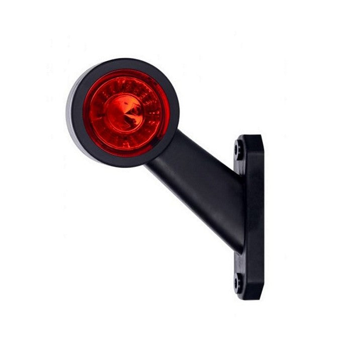 LED рогче косо ляво червено-бяло, 12-24V