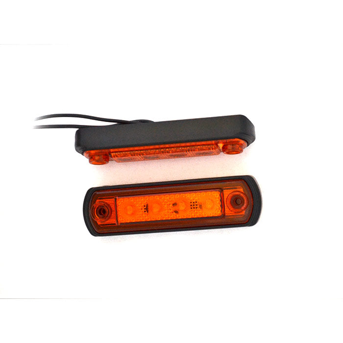 LED габарит за ролбар жълт, 12-24V