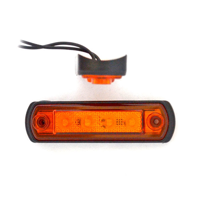 LED габарит за ролбар жълт, 12-24V