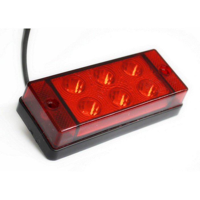 LED лампа за мъгла червена, 12-24V