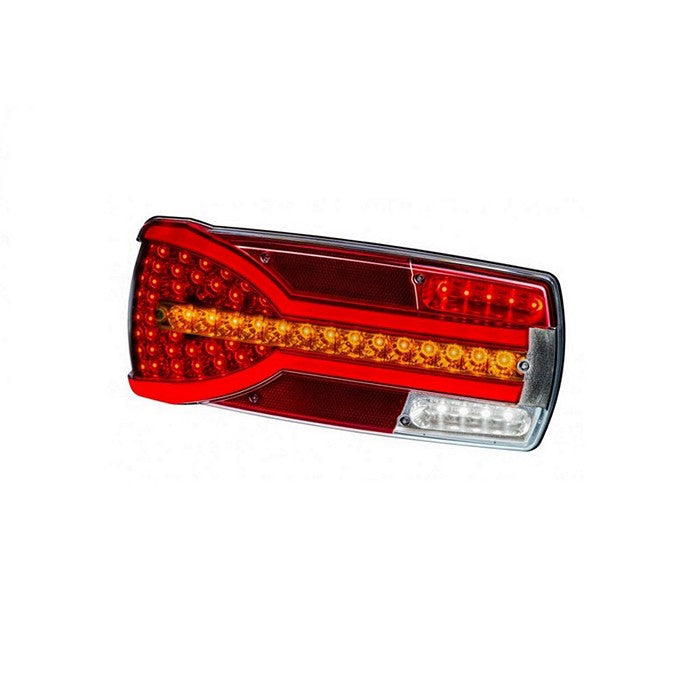 Диоден стоп с динамичен мигач, неон габарит, ляв, 12-24V