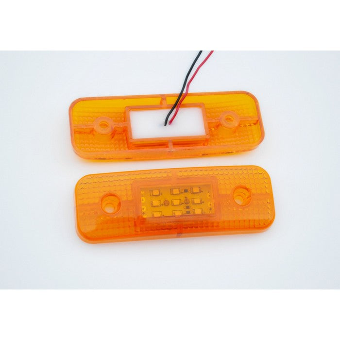 Жълт LED габарит за всички товарни автомобили 9 SMD, 12V