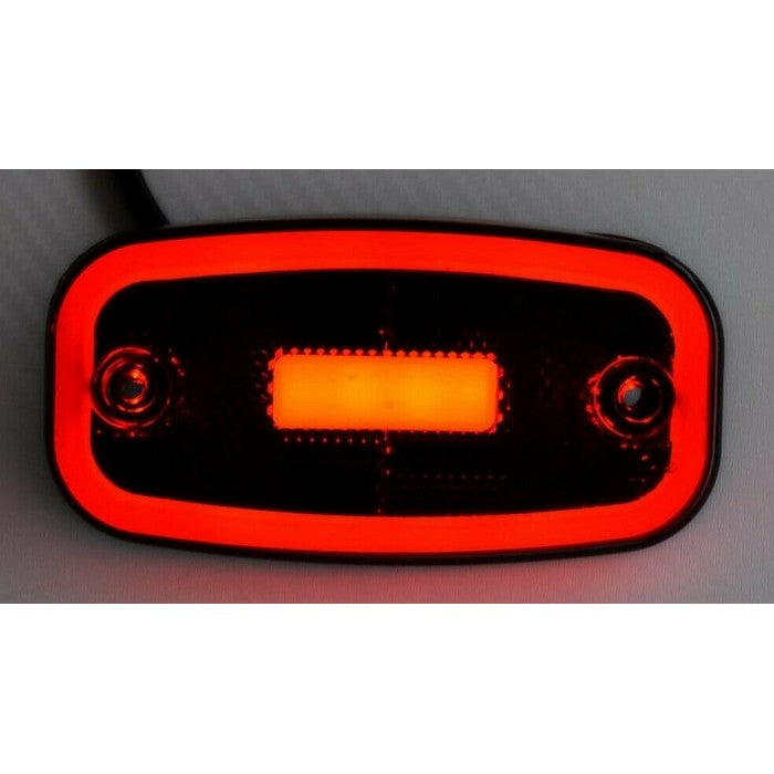 Червен LED габарит за всички товарни автомобили с неонов ефект, 12V/24V