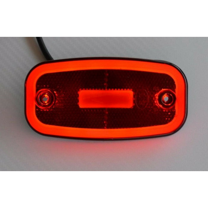 Червен LED габарит за всички товарни автомобили с неонов ефект, 12V/24V