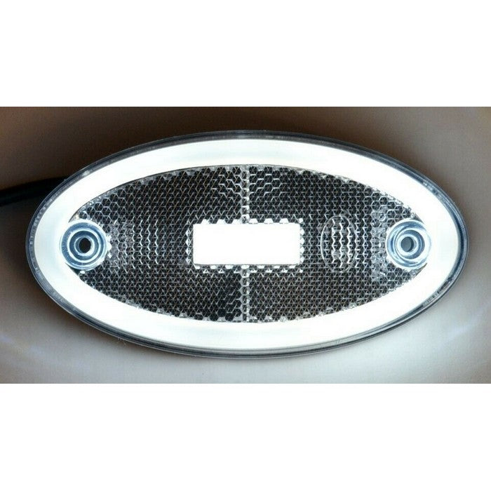 Бял LED габарит за всички товарни автомобили с неонов ефект 12V/24V