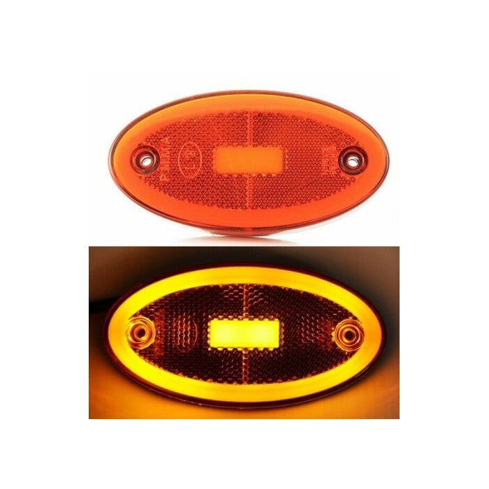 Жълт LED габарит за всички товарни автомобили с неонов ефект 12V/24V