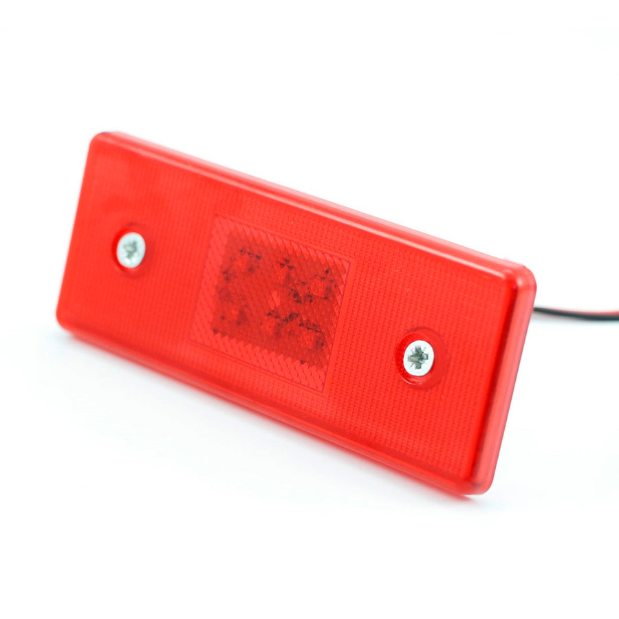 Червен LED габарит за универсална употреба - 12V с единична функция