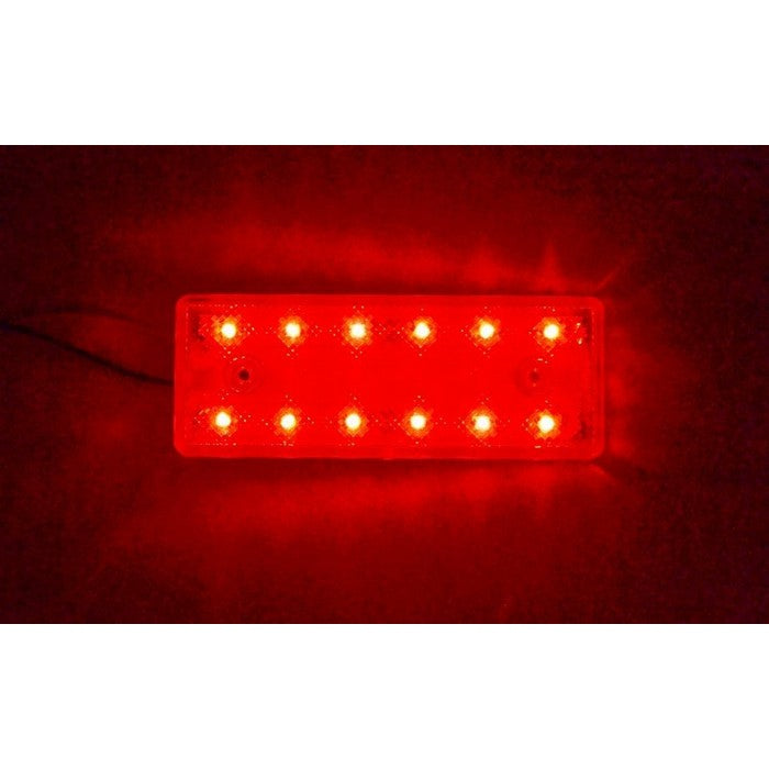 Червен LED габарит за всички товарни автомобили 12 SMD - 24V