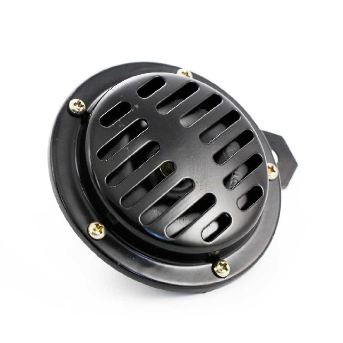 Метален клаксон - черен 12V