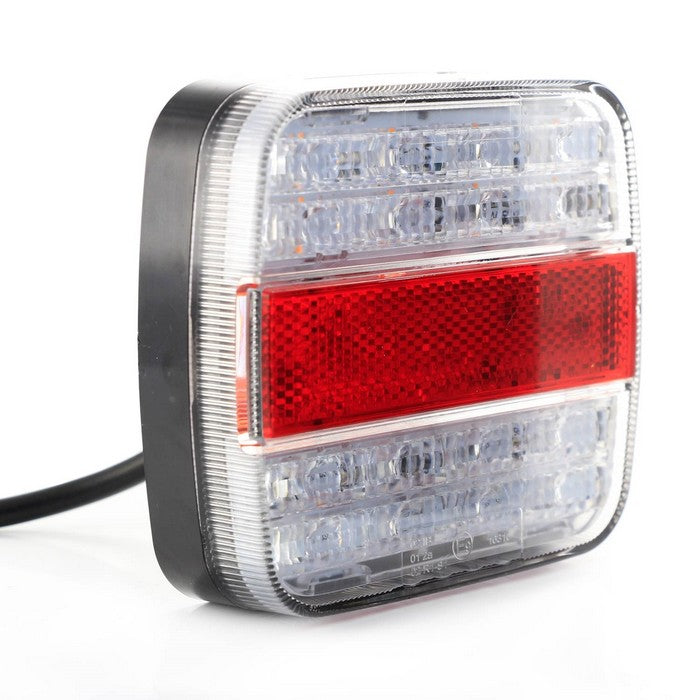 Стоп за камион | бус | шаси | ремарке с 16 LED, 10/30V - червено/бяло