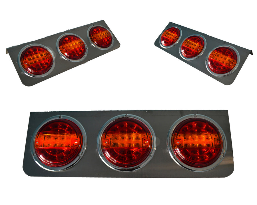 1 бр. LED стоп с 3 кръгли хамбургера