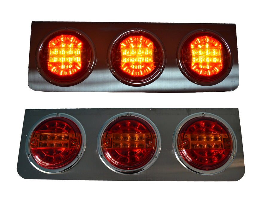 1 бр. LED стоп с 3 кръгли хамбургера