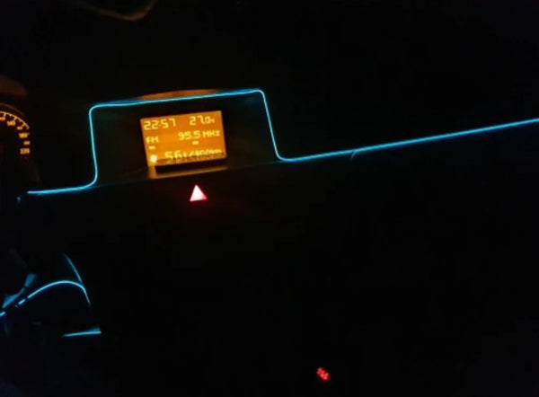Диодна лента за интериорна светлина за табло, 3м, синя, 12V