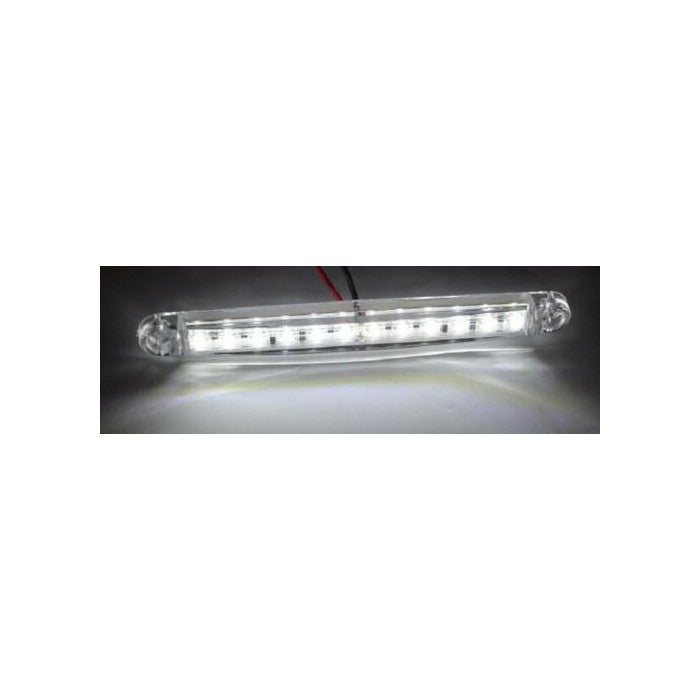 Бял LED габарит за всички товарни автомобили, ремарке, бус или кемпер - 24V