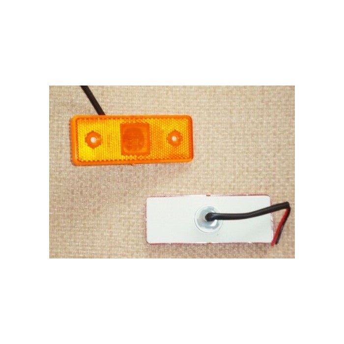 LED страничен жълт габарит 12/24V за бус, камион, ремарке