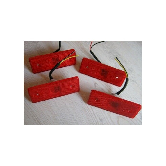 LED заден червен габарит 12/24V за бус, камион, ремарке